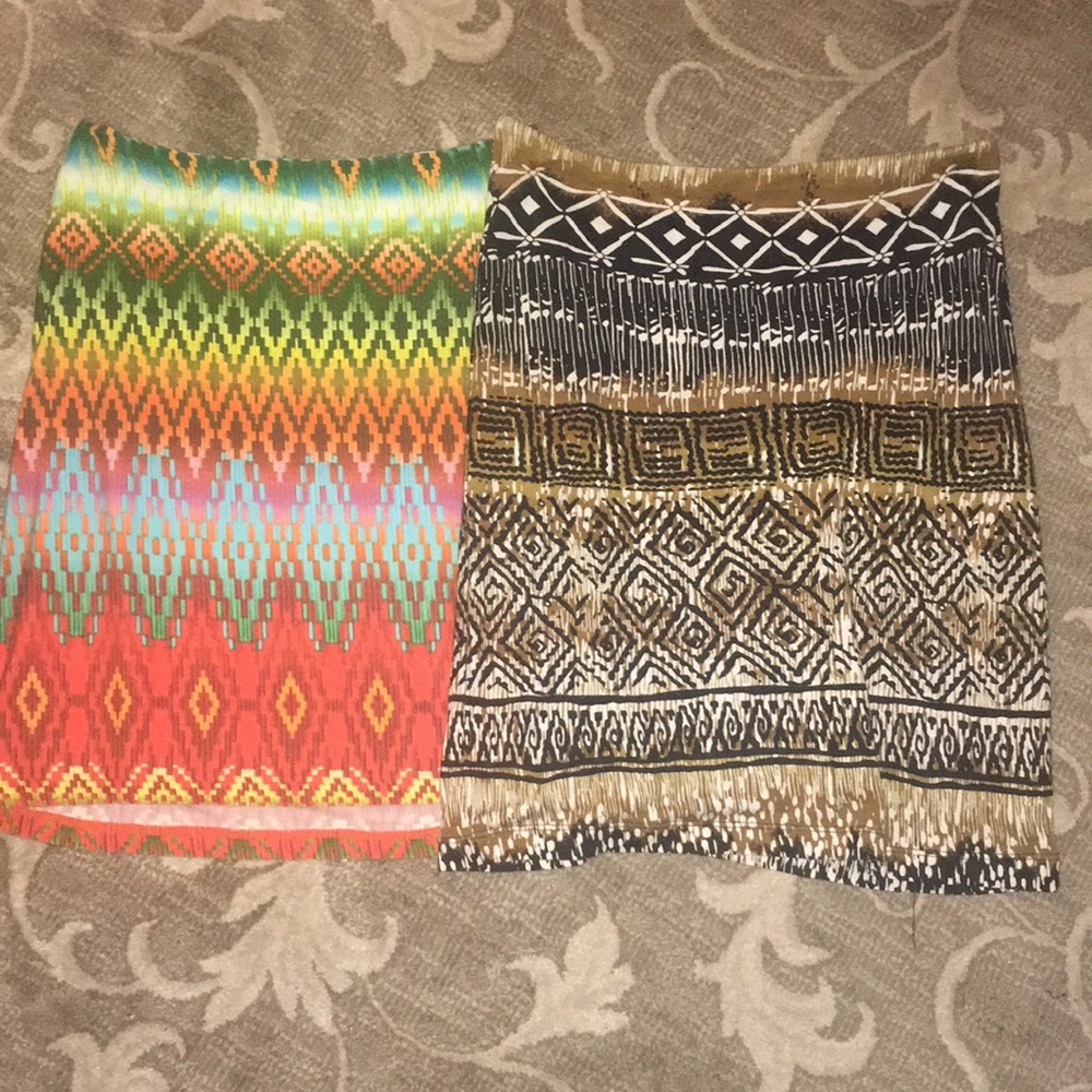 2 for 1 Print Miniskirts
